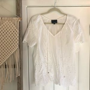 White Lace Cynthia Rowley Blouse